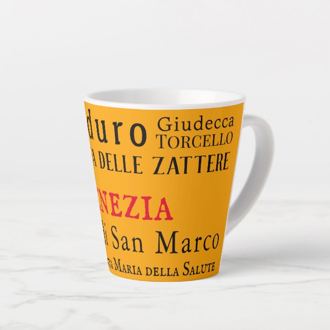 Ciao Venezia! Latte Mug (Right Angle)