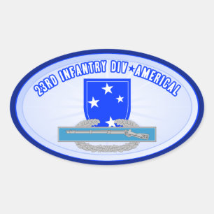 CIB 23 Inf Div (Americal) Oval Sticker