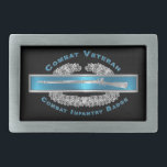 CIB Combat Infantry Badge Belt Buckle<br><div class="desc">Specially designed artwork commemorating the tremendous service and valour of our brave Infantry Soldiers who have served in combat. Unique designed gift for anyone looking for that one of a kind special gift for Army or Civilian School Graduation, promotion, reenlistment, retirement, PCS, ETS, Father’s Day, Mother’s Day, Son or Daughter...</div>