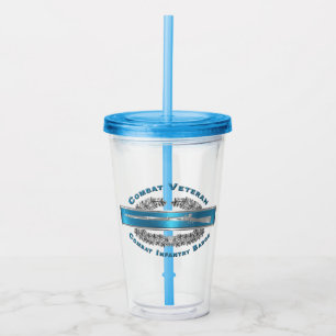 CIB Combat Veteran-Combat Infantryman Badge Acrylic Tumbler