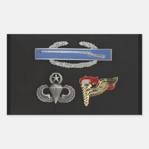 CIB Master Airborne Pathfinder Rectangular Sticker