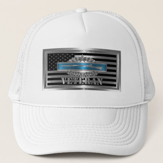 CIB Veteran with Combat Star Trucker Hat (Front)