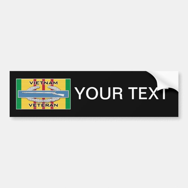 CIB Vietnam Veteran Bumper Sticker (Front)