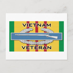 CIB Vietnam Veteran Postcard