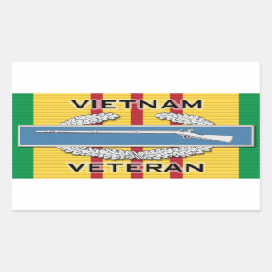 CIB Vietnam Veteran Rectangular Sticker