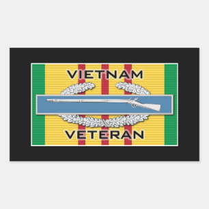CIB Vietnam Veteran Rectangular Sticker