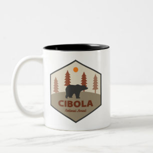 Cibola National Forest Bear Two-Tone Coffee Mug