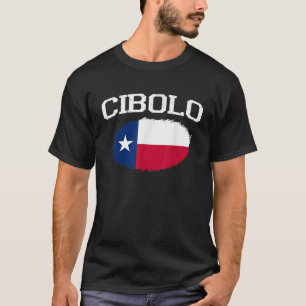 CIBOLO TX TEXAS Flag Vintage USA Sports Men Women T-Shirt