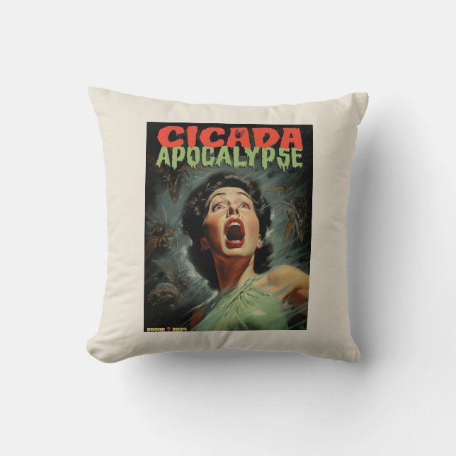 Cicada Apocalypse 2024 Cushion (Front)