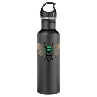 Cicada Art For Men Women Kids Insect Entomologist  710 Ml Water Bottle