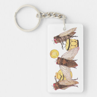 Cicada Band with Gong, Trumpet and Drum Key Ring