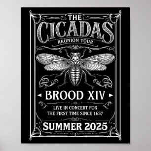 Cicada Brood Xiv Summer 2025 Reunion Tour Swarm Ci Poster