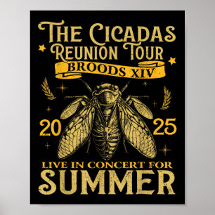 Cicada Brood Xiv Summer 2025 Reunion Tour Swarm Ci Poster