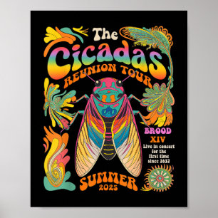 Cicada Brood Xiv Summer 2025 Reunion Tour Swarm Ci Poster