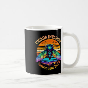 Cicada Brood Xiv Summer Cicadas Swarm Tour 2025 Coffee Mug