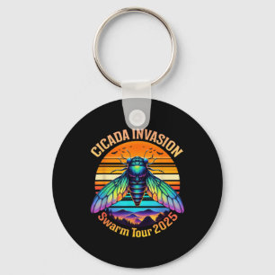 Cicada Brood Xiv Summer Cicadas Swarm Tour 2025 Key Ring