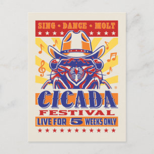 Cicada Country Music Festival Postcard