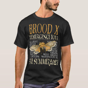 Cicada Insect 17 Year Brood X Great Eastern Brood T-Shirt