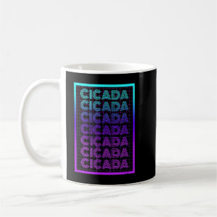 Cicada Insect 70s Retro Cicada Coffee Mug