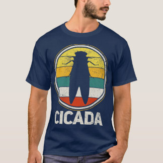 Cicada Insect Entomologist Vintage T-Shirt