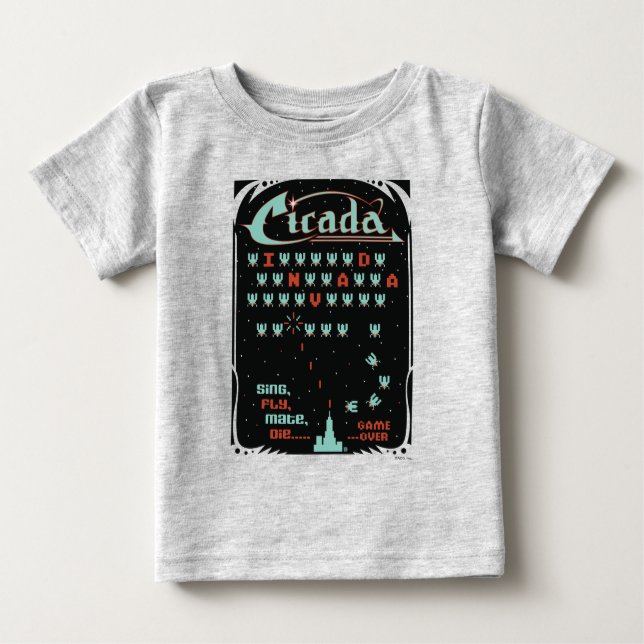 Cicada Invada Baby T-Shirt (Front)