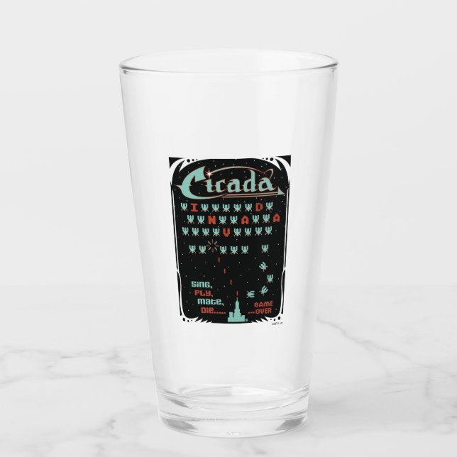 Cicada Invada Glass (Front)