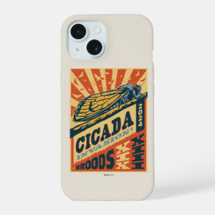 Cicada Invasion 2024 Letter Press iPhone 15 Case