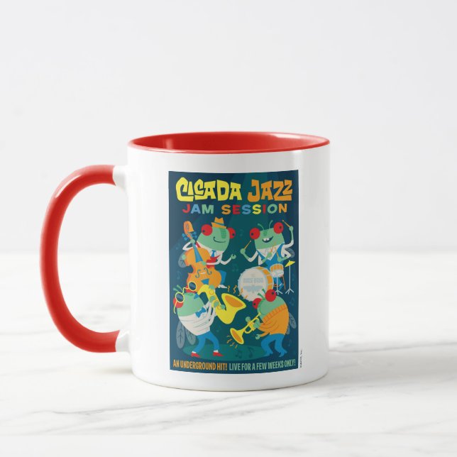 Cicada Jazz Jam Session Mug (Left)