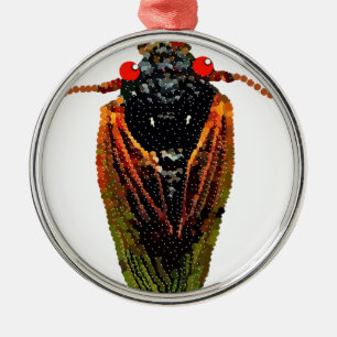 Cicada Metal Tree Decoration