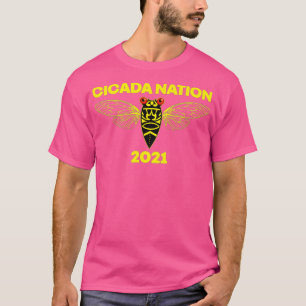 Cicada Nation 2021 Brood X Swarm 17 Year Locust T-Shirt