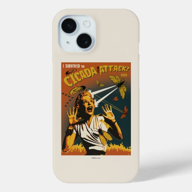 Cicada Screaming Lady 2024 Case-Mate iPhone Case (Back)