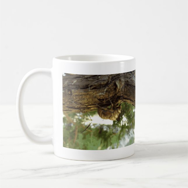 Cicada shell. It was in a hurry. Coffee Mug (Left)
