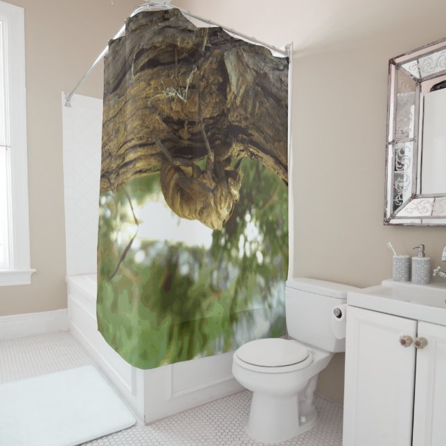 Cicada shell. It was in a hurry. Shower Curtain (In Situ)
