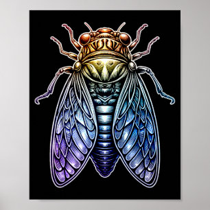 Cicada Shirt Insect Great Eastern Brood X Cicadas  Poster