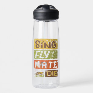 Cicada Sing Fly Mate Die Water Bottle