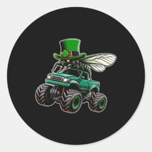 Cicada St Patricks Lover St Patricks And Cicada Fo Classic Round Sticker