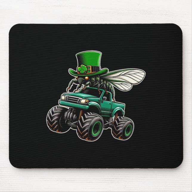Cicada St Patricks Lover St Patricks And Cicada Fo Mouse Pad (Front)