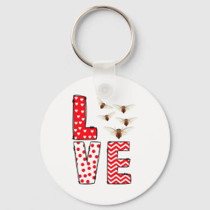 Cicada Valentines Day Love Valentine Cute Hearts  Key Ring