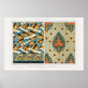 Cicadas, Flying Fish and Nautilus Shells Poster
