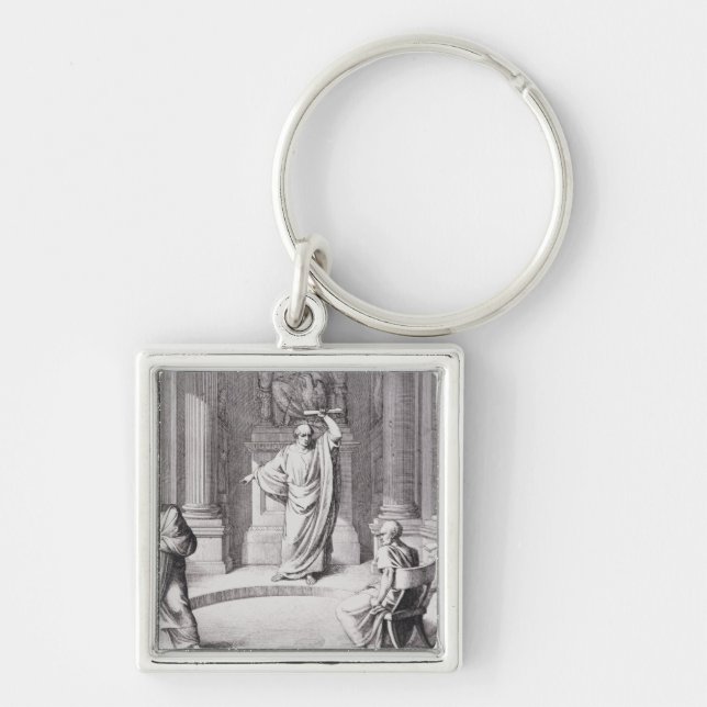 Cicero Denouncing Catiline Key Ring (Front)