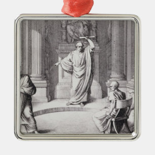 Cicero Denouncing Catiline Metal Ornament