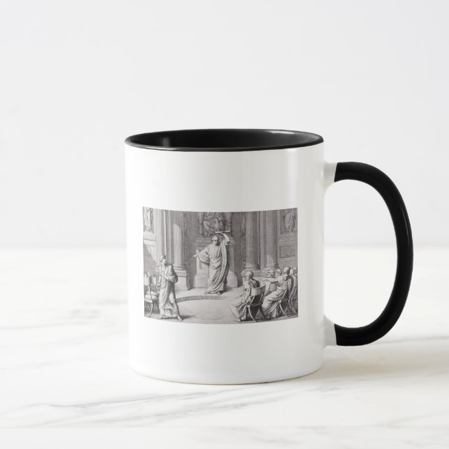 Cicero Denouncing Catiline Mug (Right)