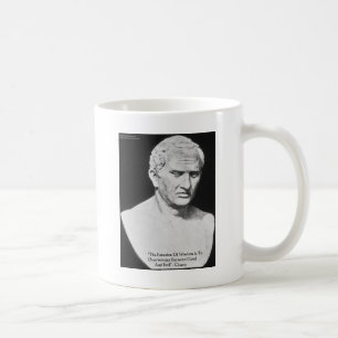 Cicero "Good & Evil" Wisdom Quote Cards & Gifts Coffee Mug