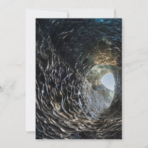 Cicular Opening In An Ice Cave Card