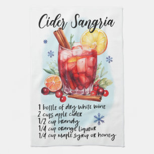 Cider Sangria Recipe Tea Towel