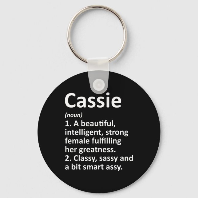 Cie Definition Personalised Name Funny  Key Ring (Front)