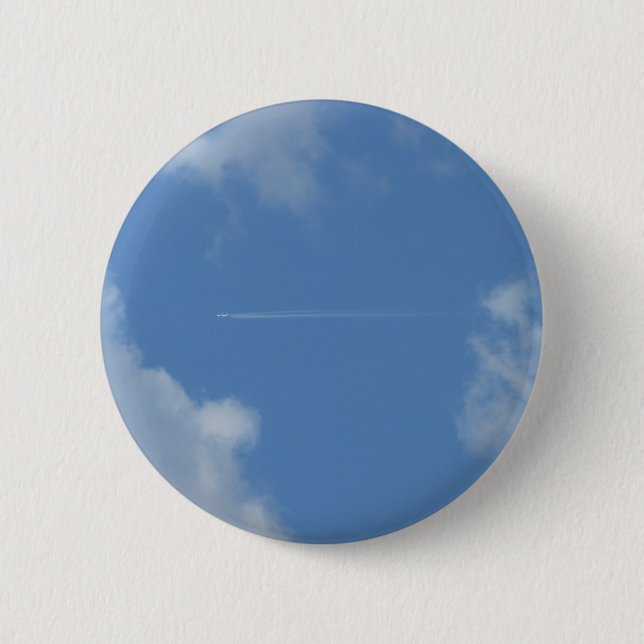 Ciel bleu 6 cm round badge (Front)