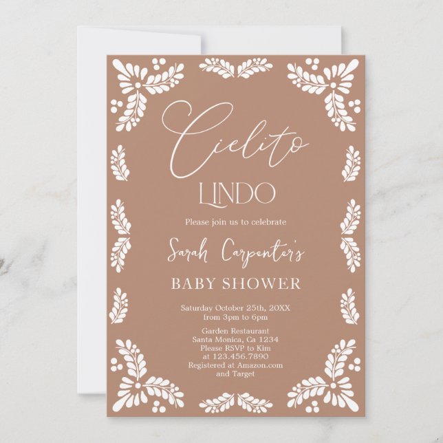 Cielito Lindo Baby Shower  Invitation (Front)