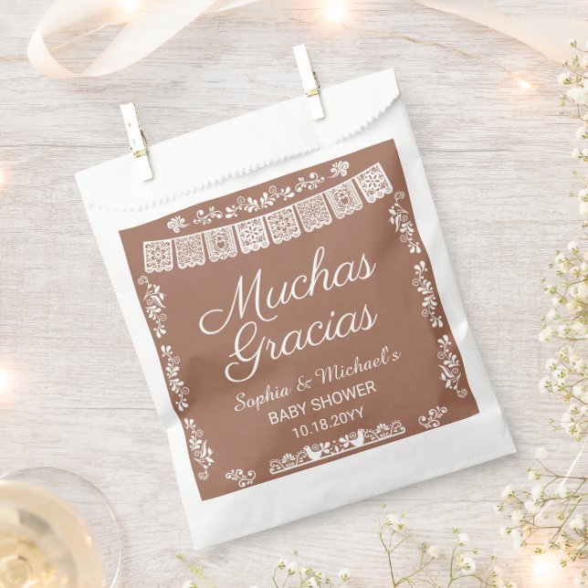 Cielito Lindo Baby Shower Muchas Gracias Favour Bag (Clipped)