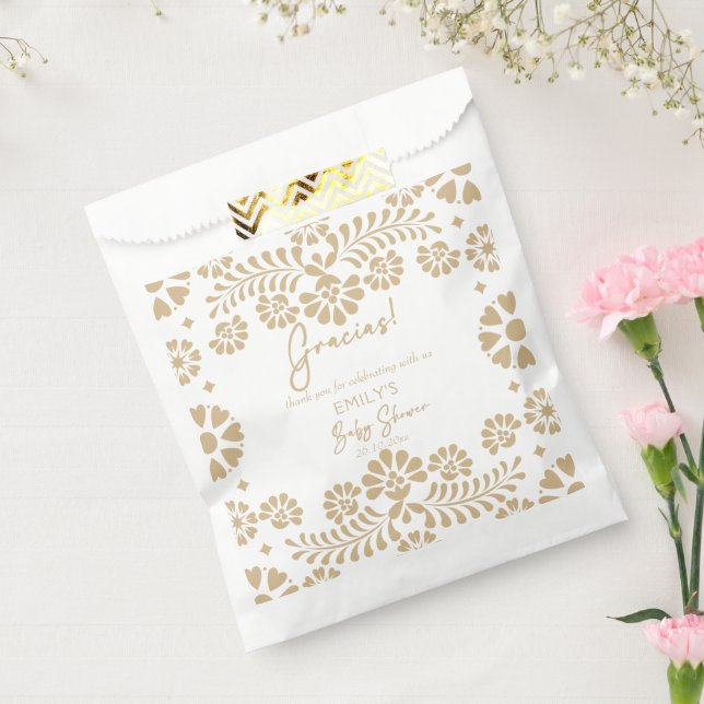 Cielito lindo beige Mexican baby shower Favour Bag (Sealed)